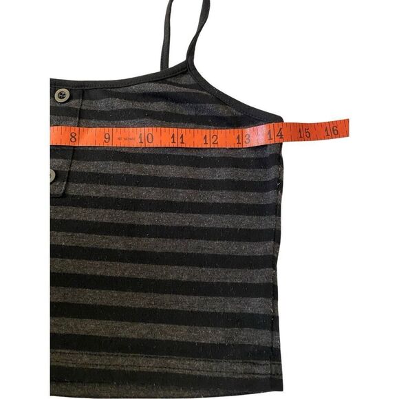 Romwe Striped Cropped Tank Top Coastal Beach Sexy Summer Lounge - Picture 6 of 8